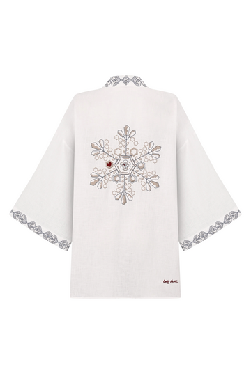 Linen Kaftan White