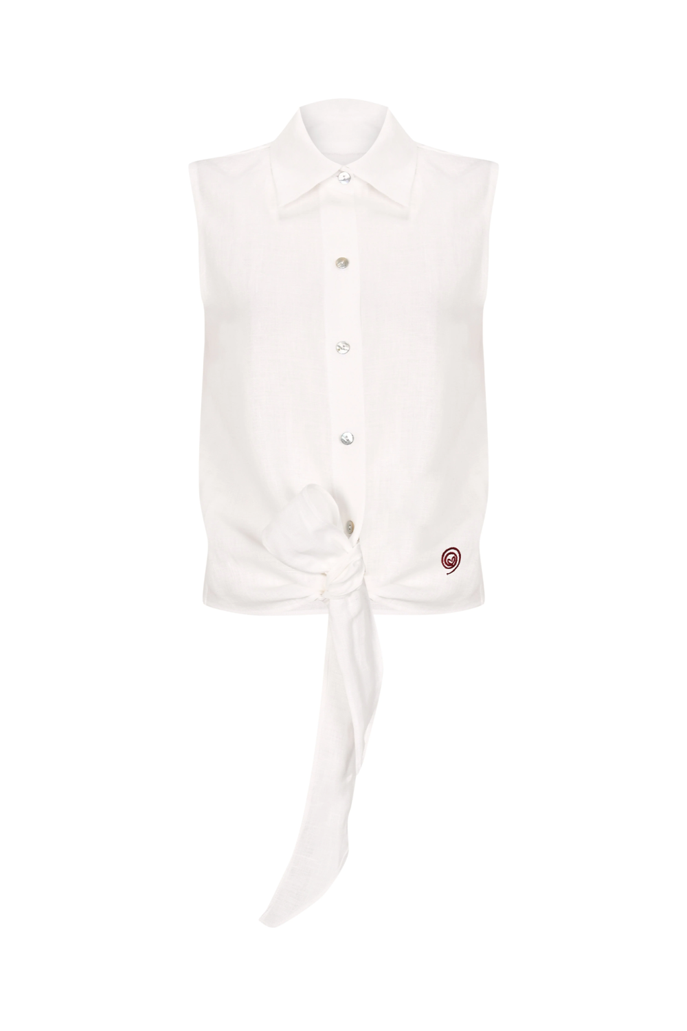 Sleeveless Shirt White